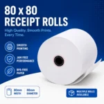 80x80 Receipt Rolls (50 rolls)