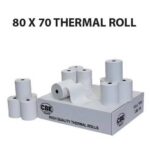 size 80 X 70 mm Receipt Rolls (50 Rolls)